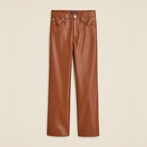 NWOT J. Crew Slim wide-leg pant in faux leather
